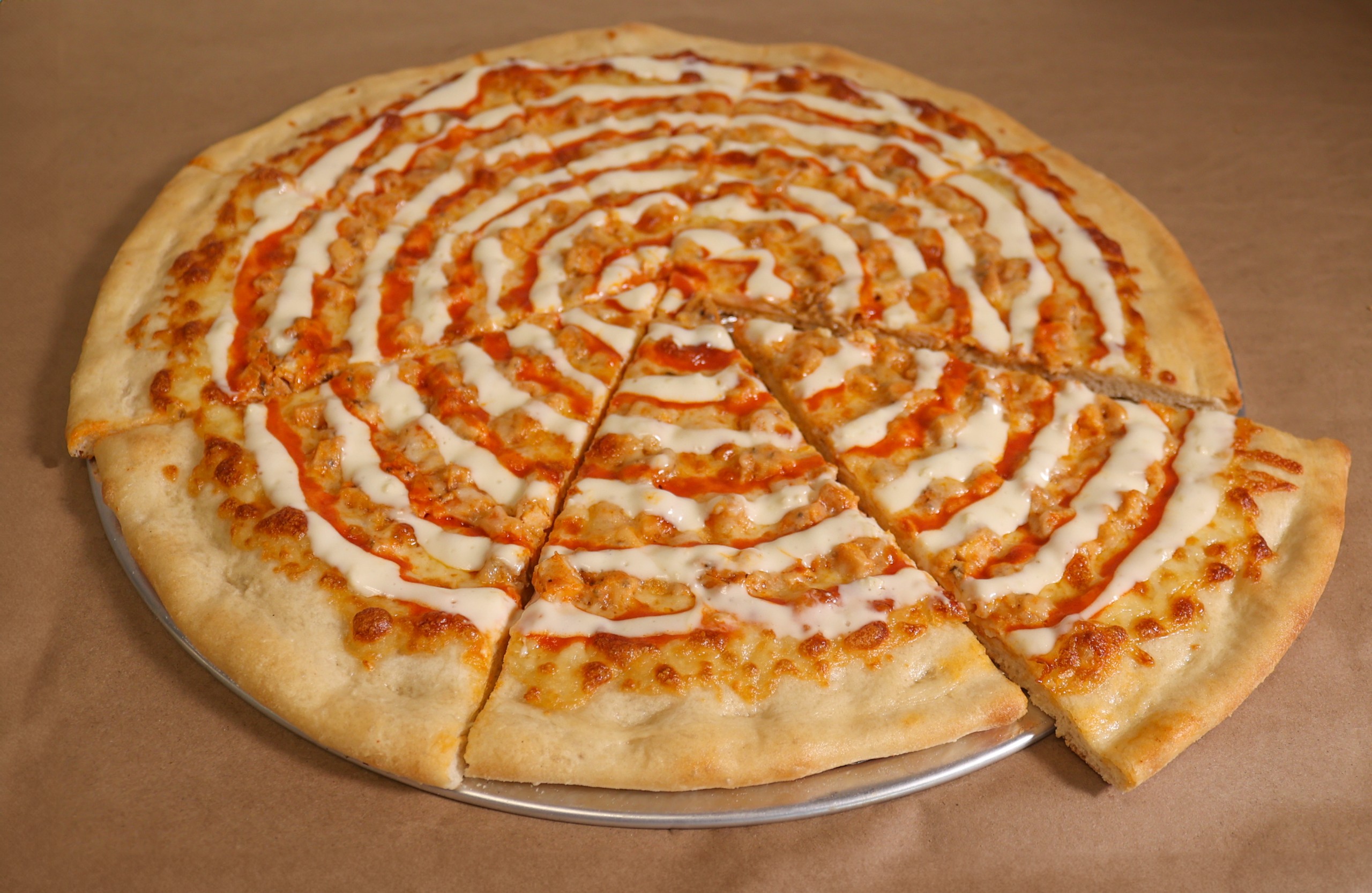 Buffalo Chicken Pizza.