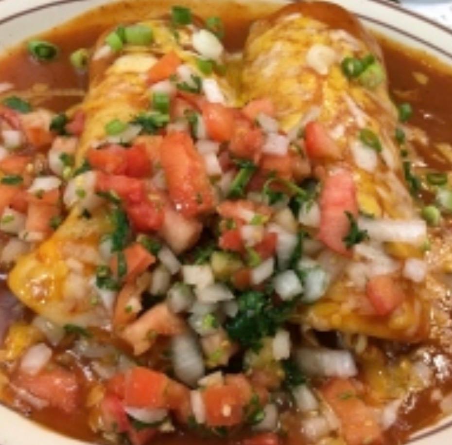 (1) Meat Enchilada.