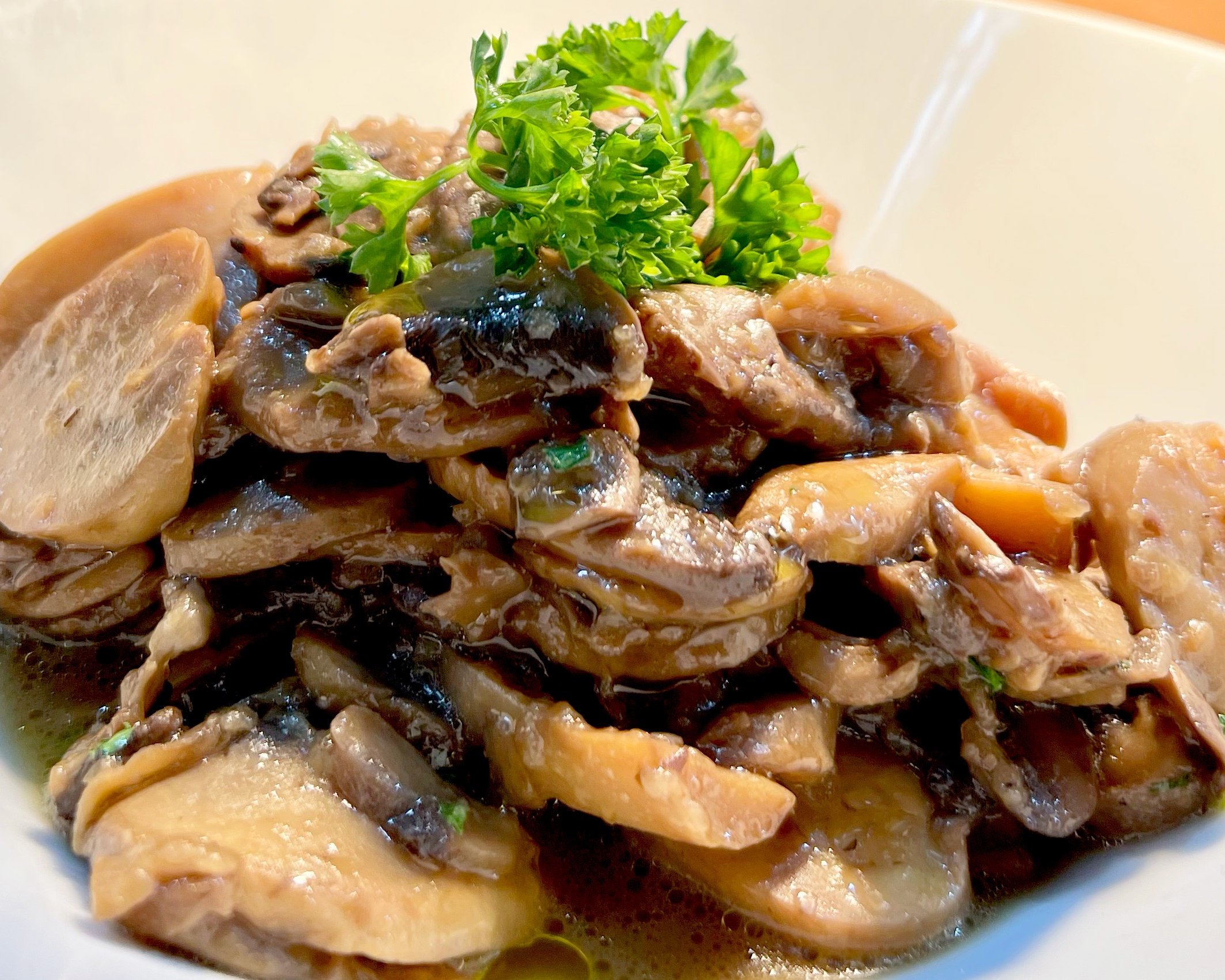 Vegan Sautéed Mushrooms.