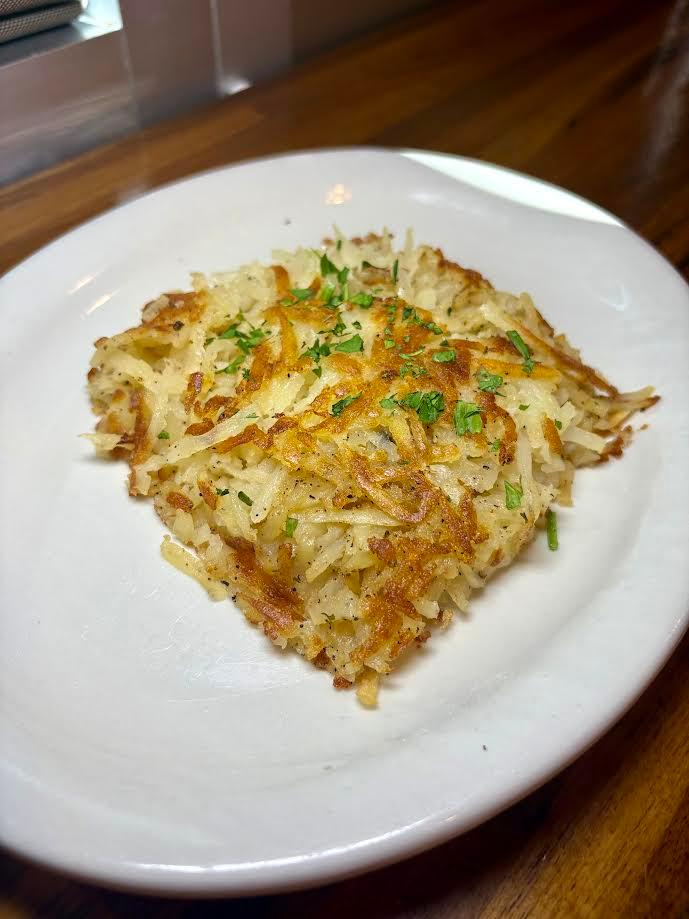 Golden Hash Browns.
