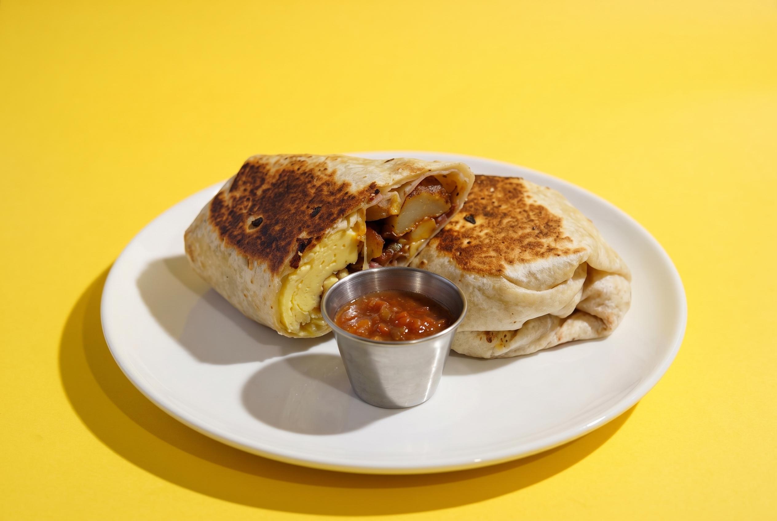 Loaded Southern Breakfast Burrito.