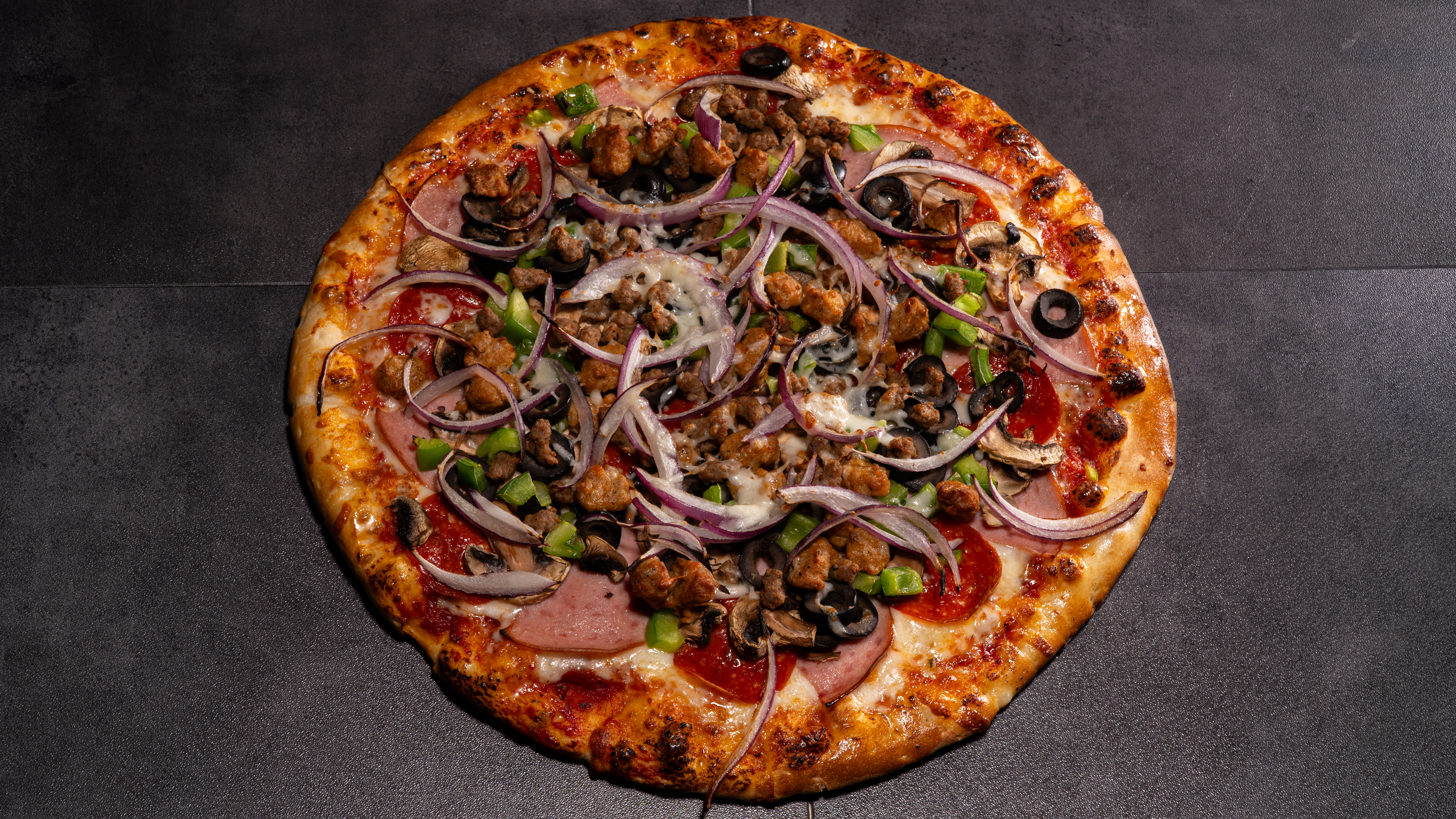 Rock Creek Combo Pizza.