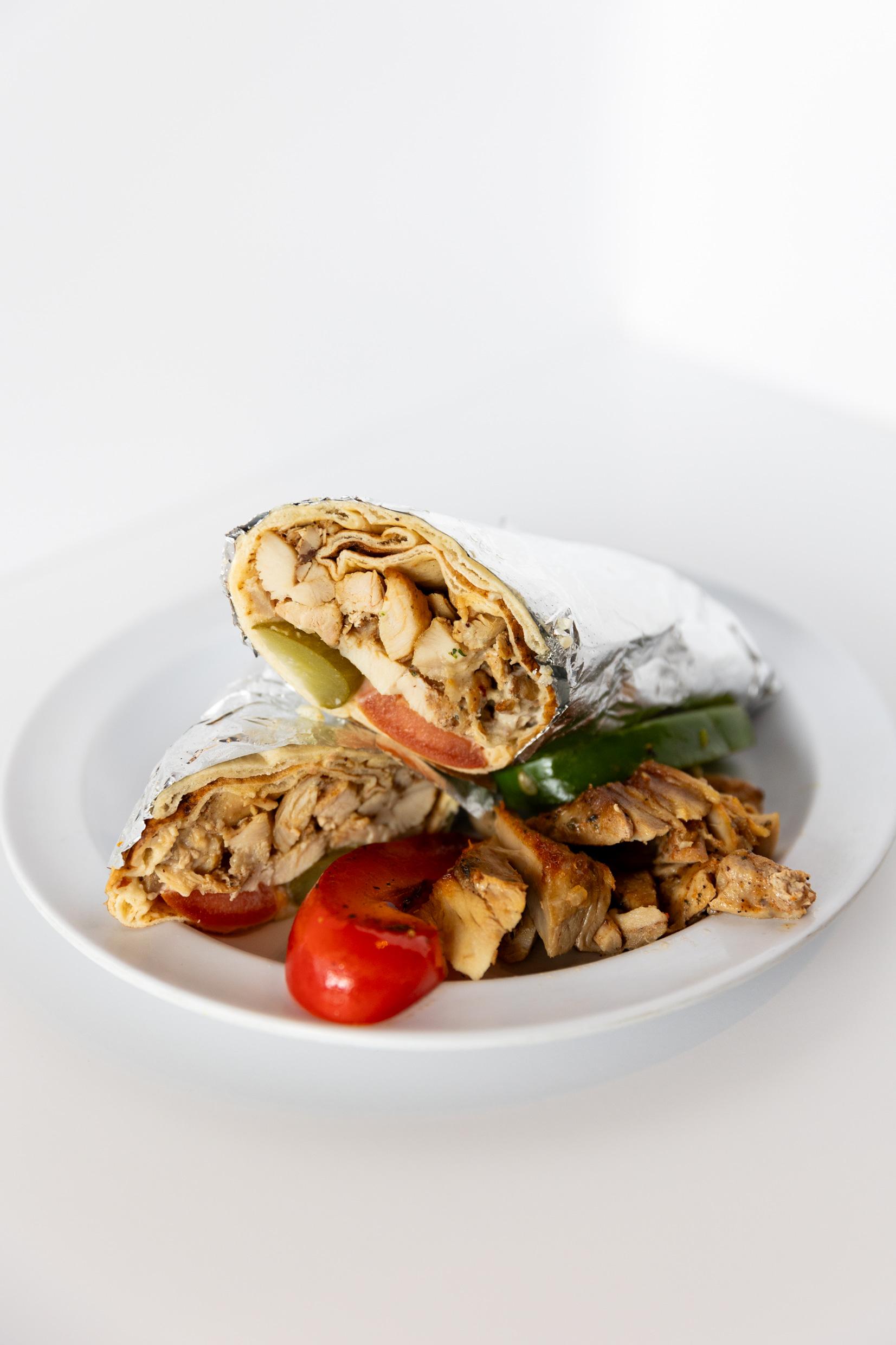 Chicken Kabob Wrap.