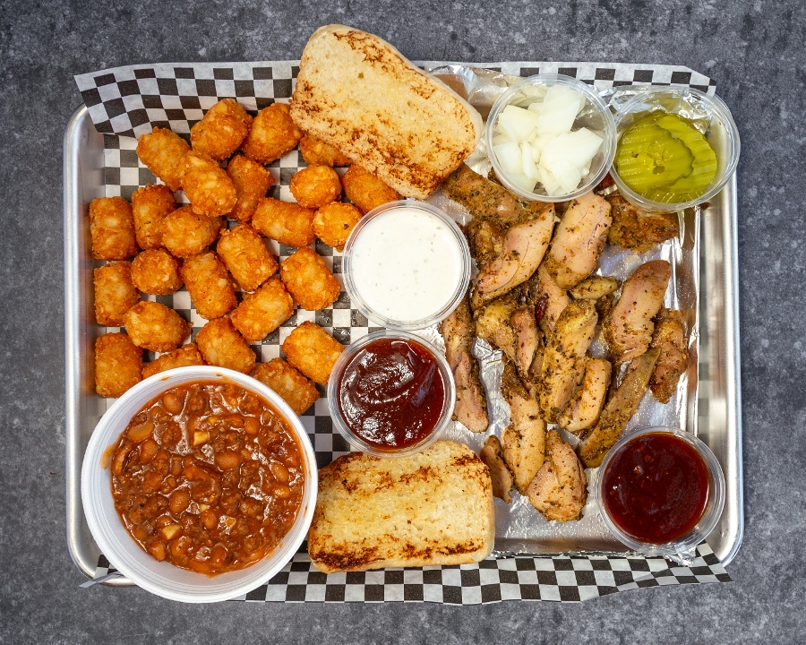 BBQ CHICKEN PLATTER.