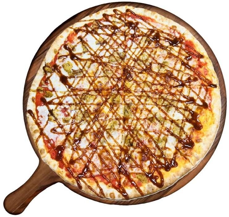 BBQ Chicken Pizza.