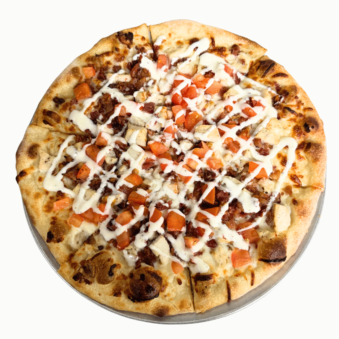 10" Chicken Club Pizza.