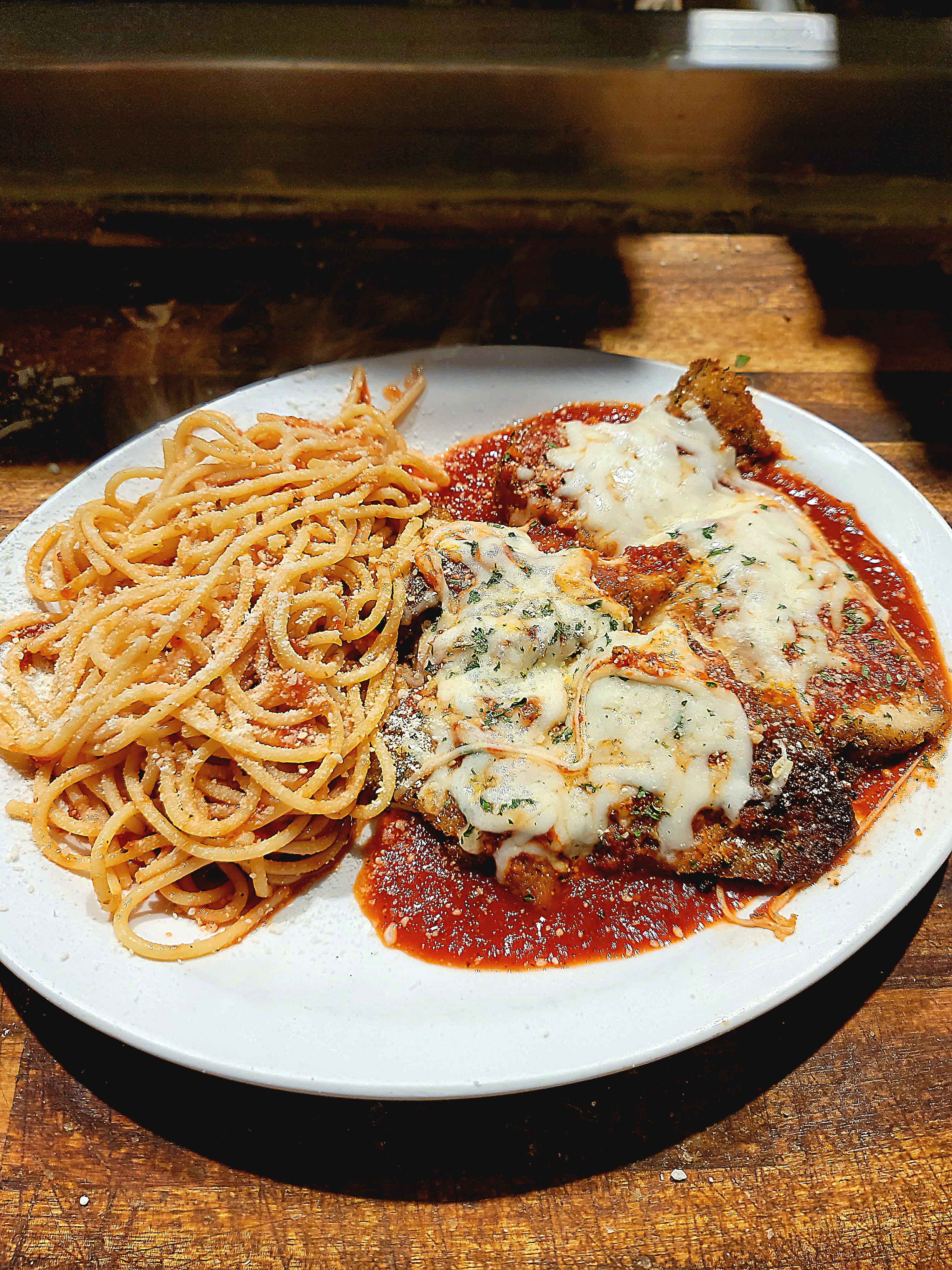 Grandma's Chicken Parmesan Dinner.
