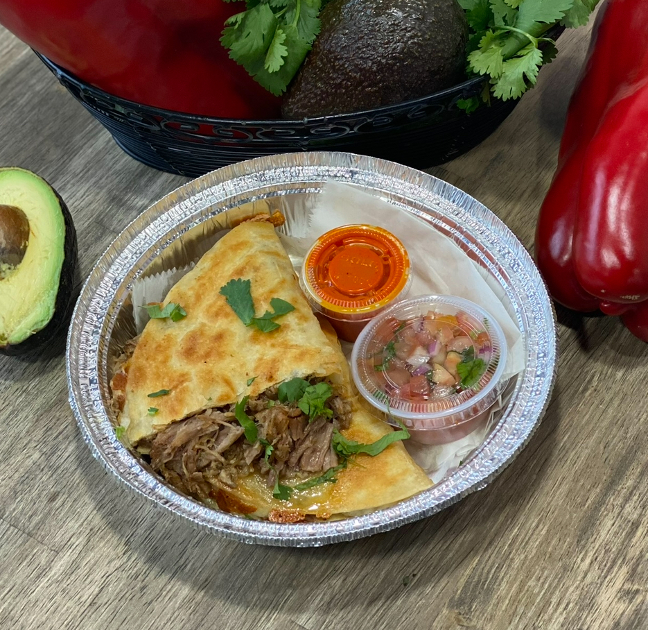 Carnitas (Pork) Quesadilla.