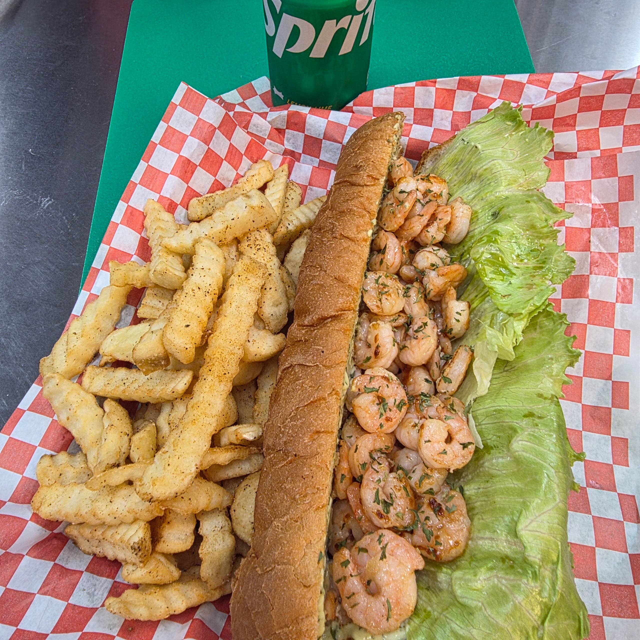 Grilled Shrimp Sub.