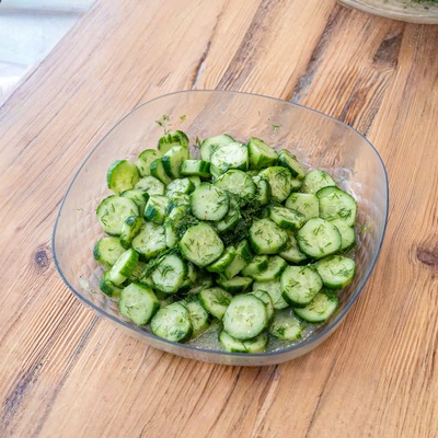 Cucumber Dill Salad.