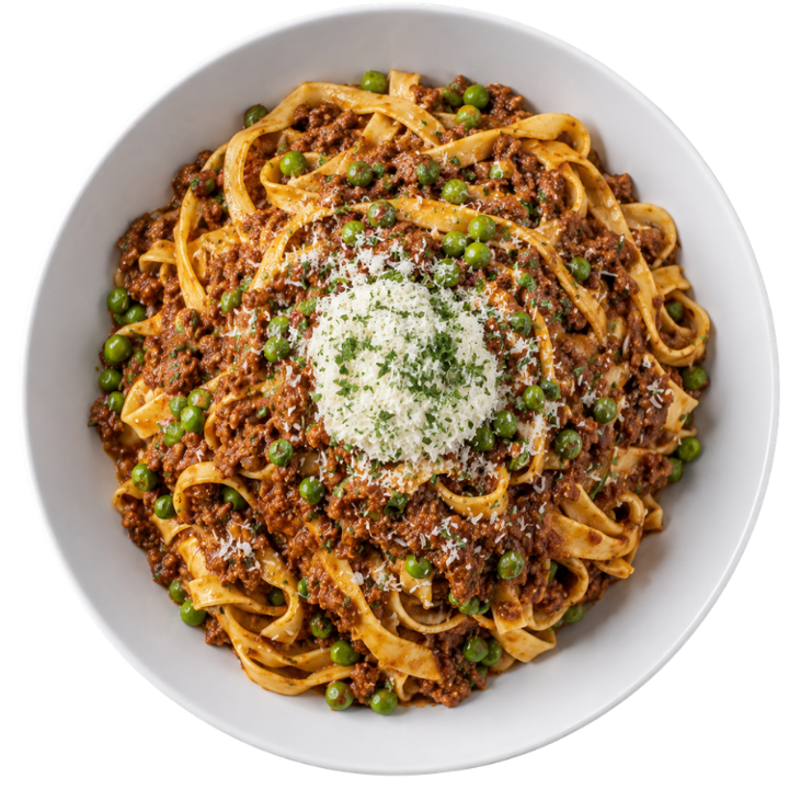 Tagliatelle Bolognese.