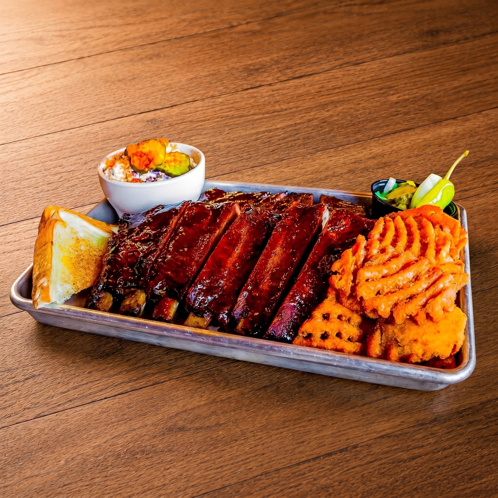 Full Rack St. Louis Cut Ribs.