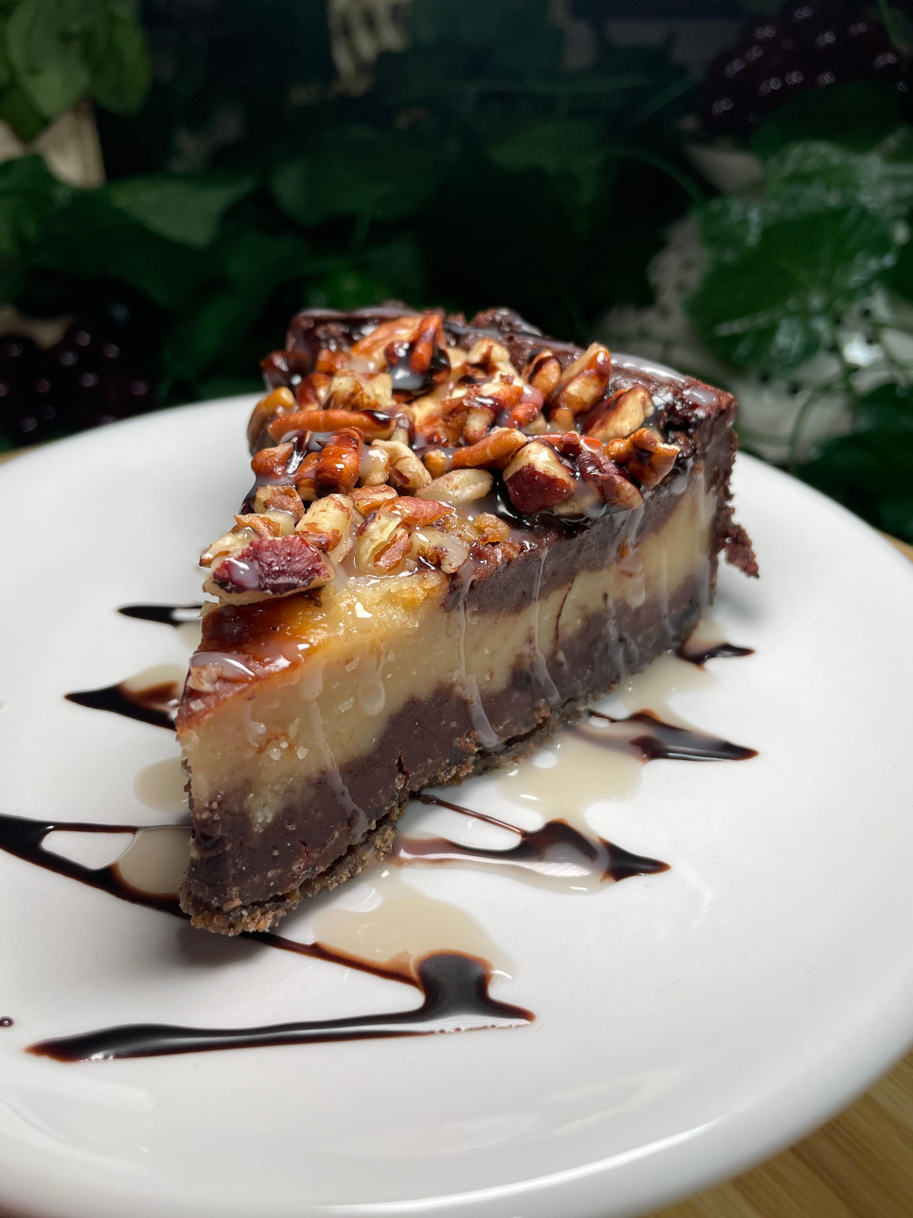 Gluten-Free Turtle CheeseCake.