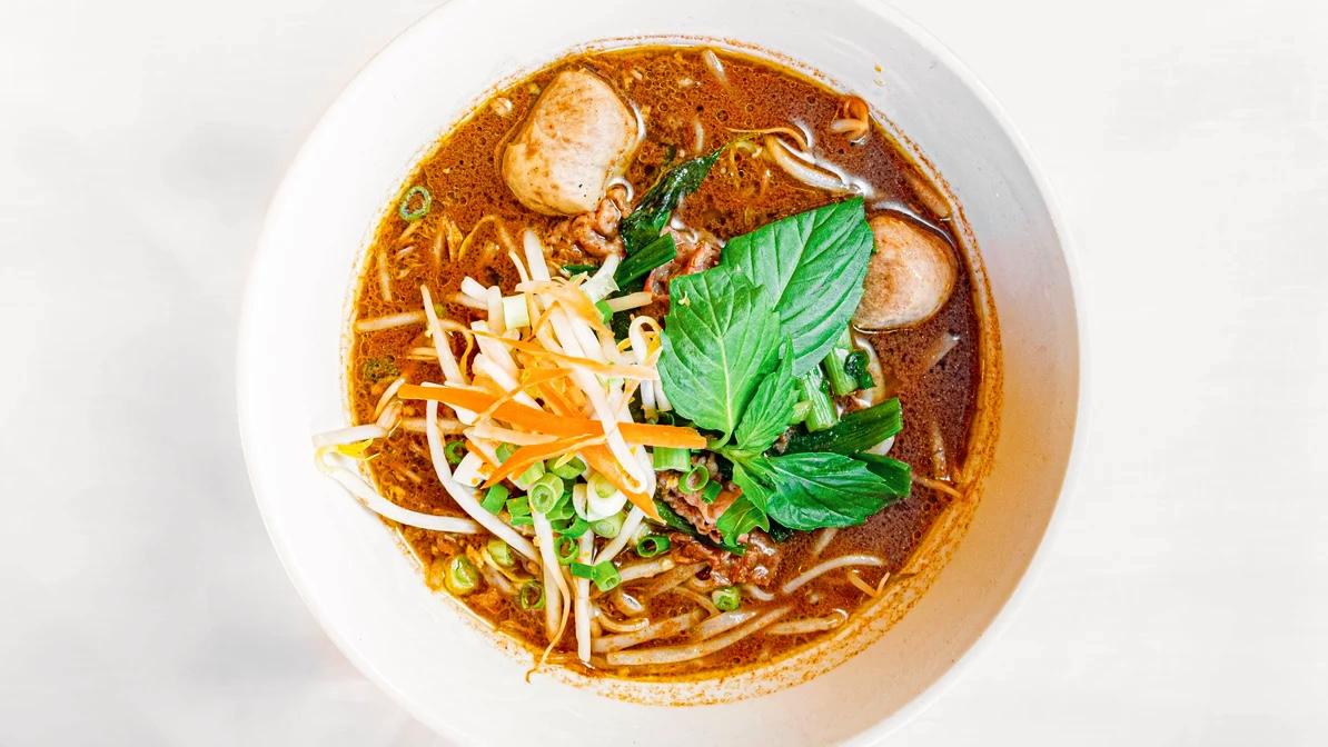 Thai Style Noodle Soup.