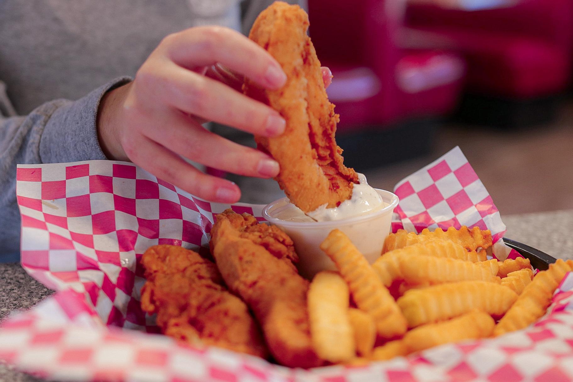 Chicken Tender Basket.