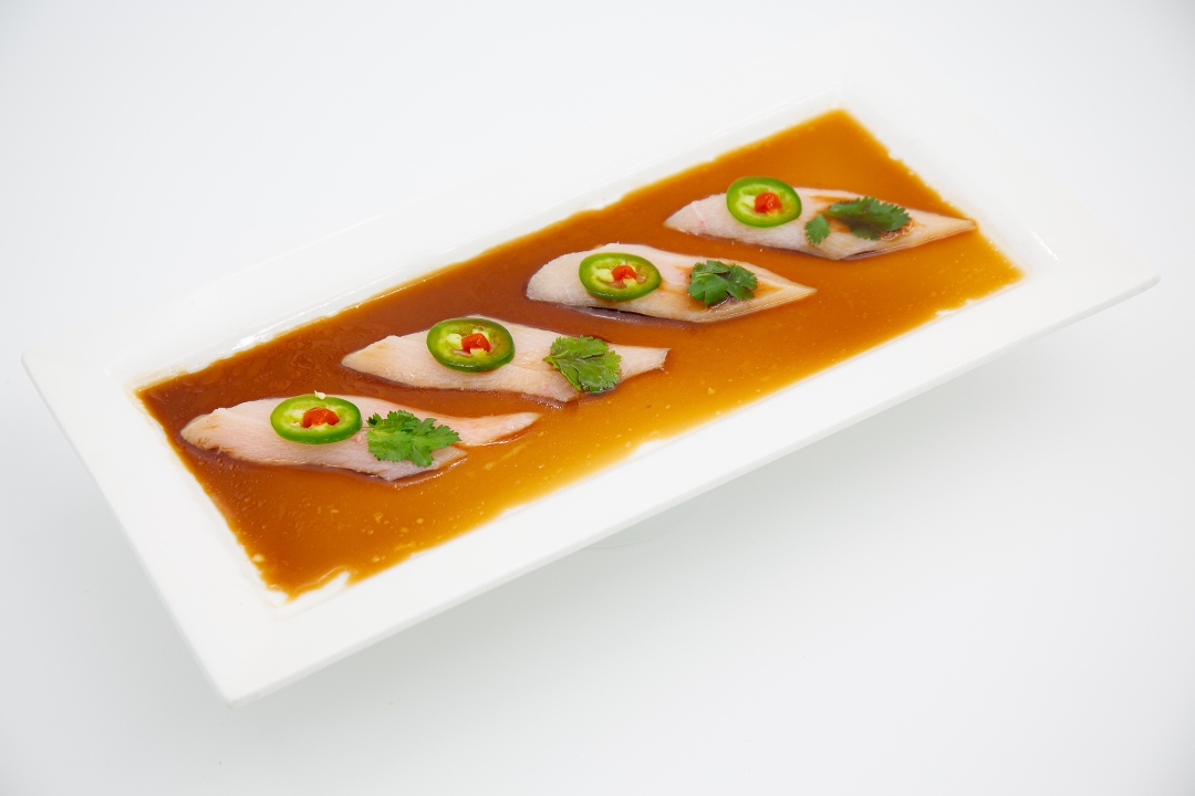 Yellowtail in Chili Yuzu Sauce.
