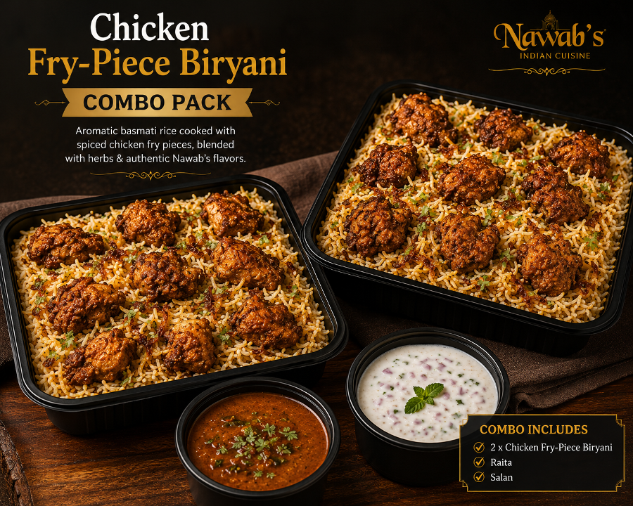 2 x Chicken Fry-Piece Biryani.