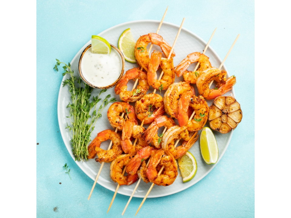 Grilled Shrimp Each.
