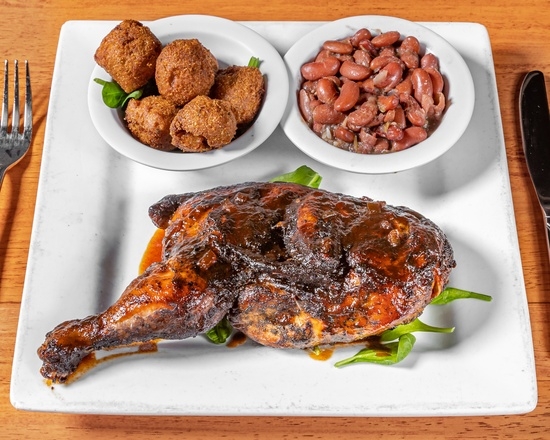 HALF BBQ CHICKEN.