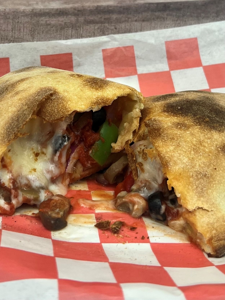 The Veggie Calzone.
