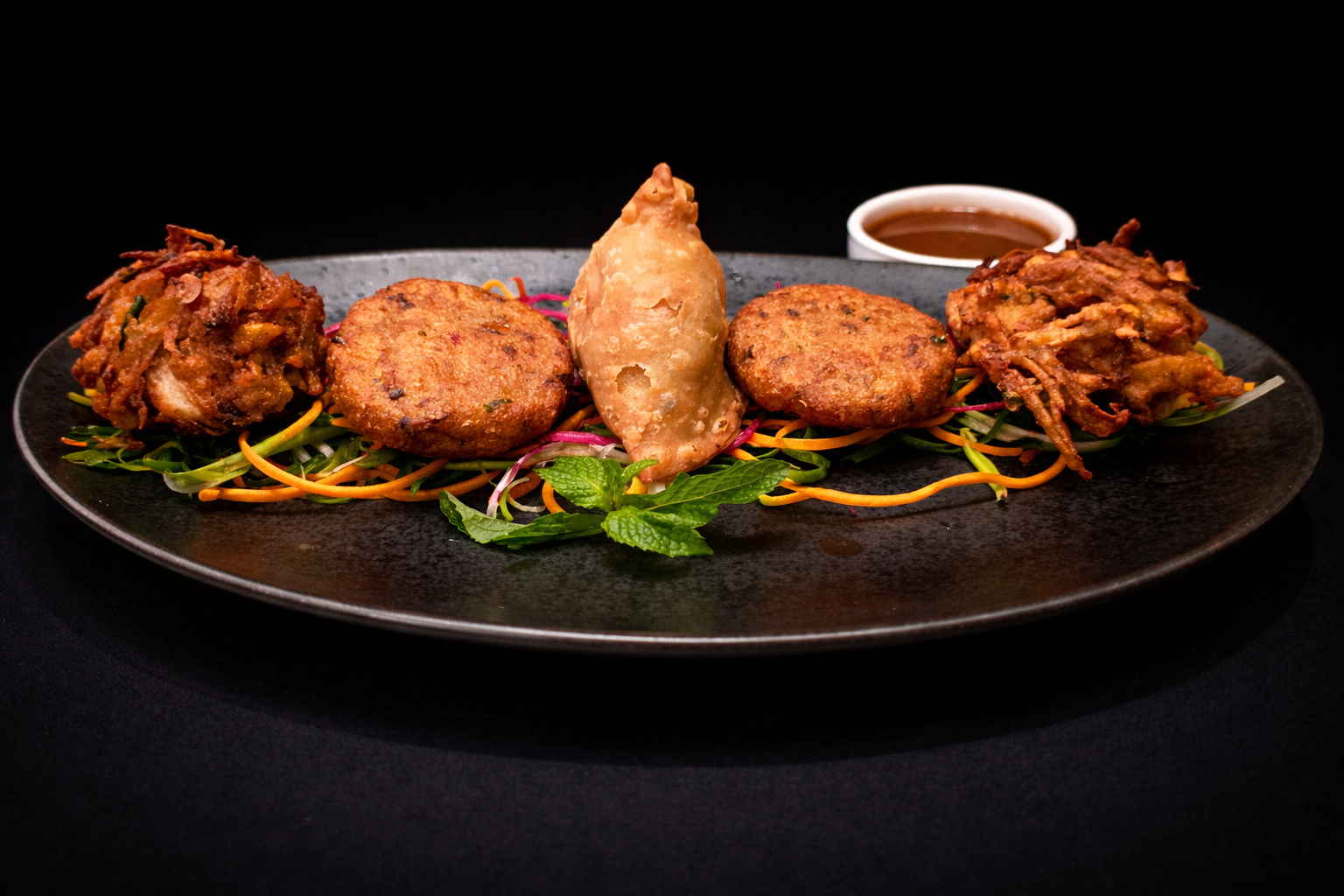 Assorted Vegetarian Appetizers.