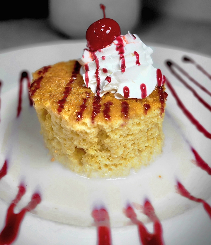 Tres Leches Almond Cake.