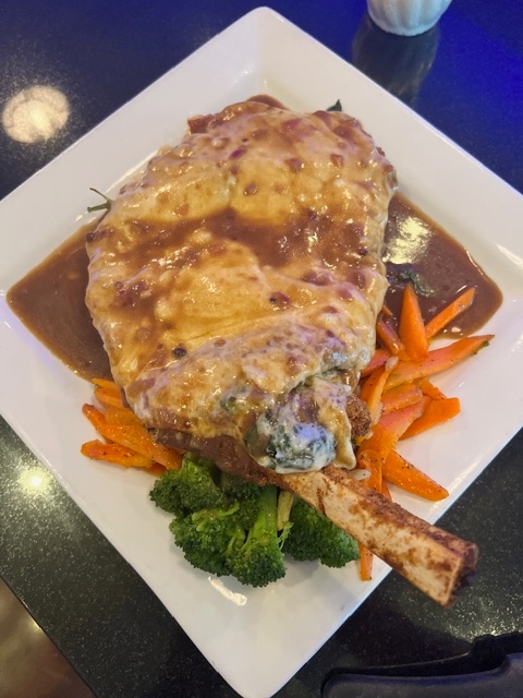Veal Chop Valdostana.