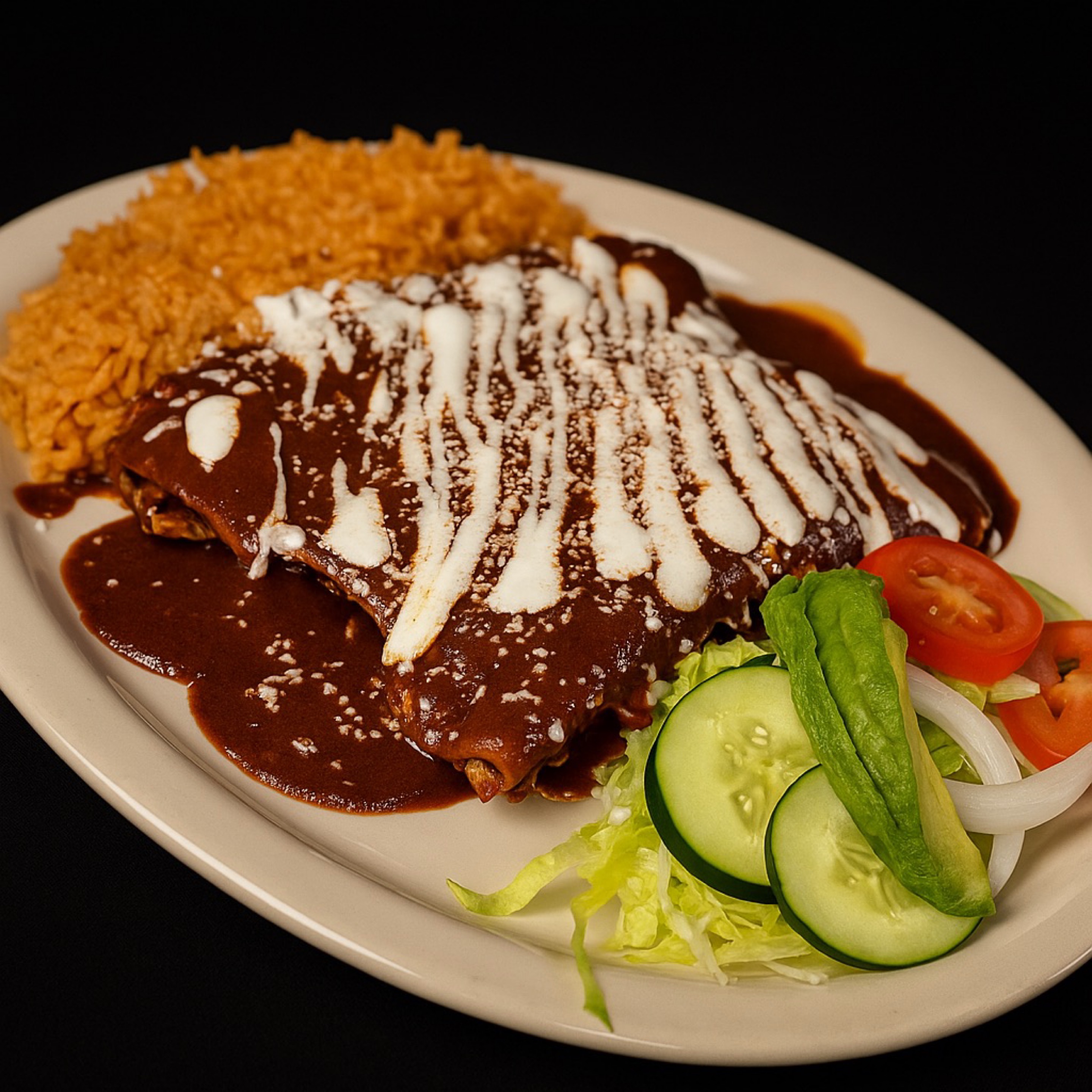 Enchiladas de Mole.