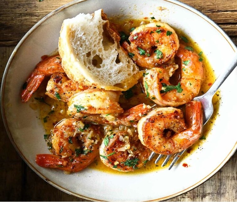 Spicy Drunken Shrimp.