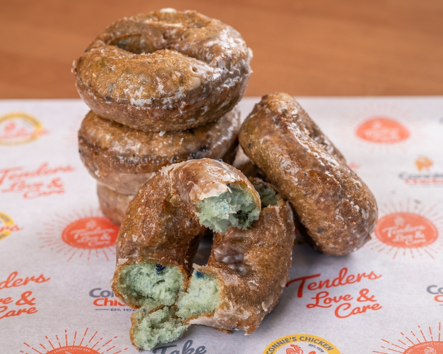 Blueberry Donuts.