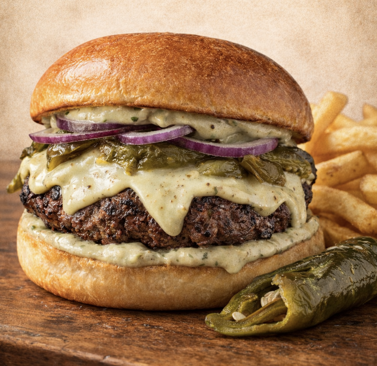 Green Chili Cheeseburger.
