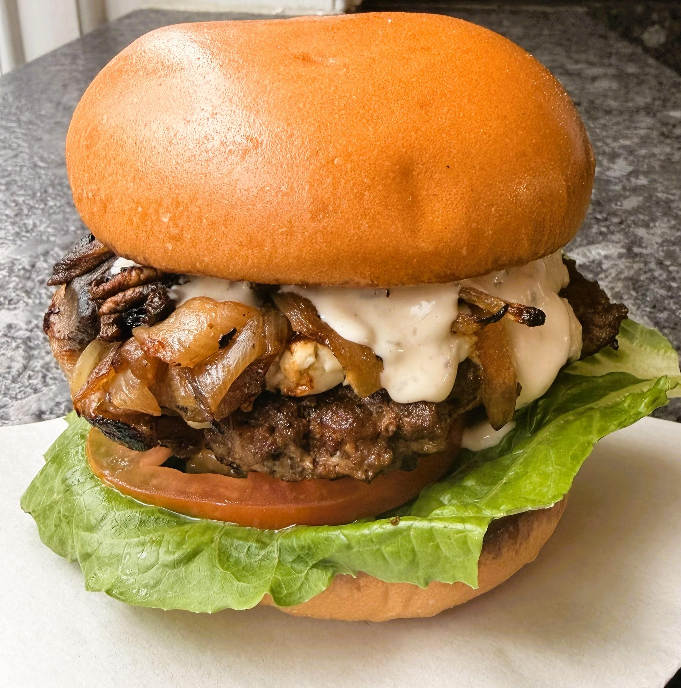 Kennett Shrooms Smash Burger.