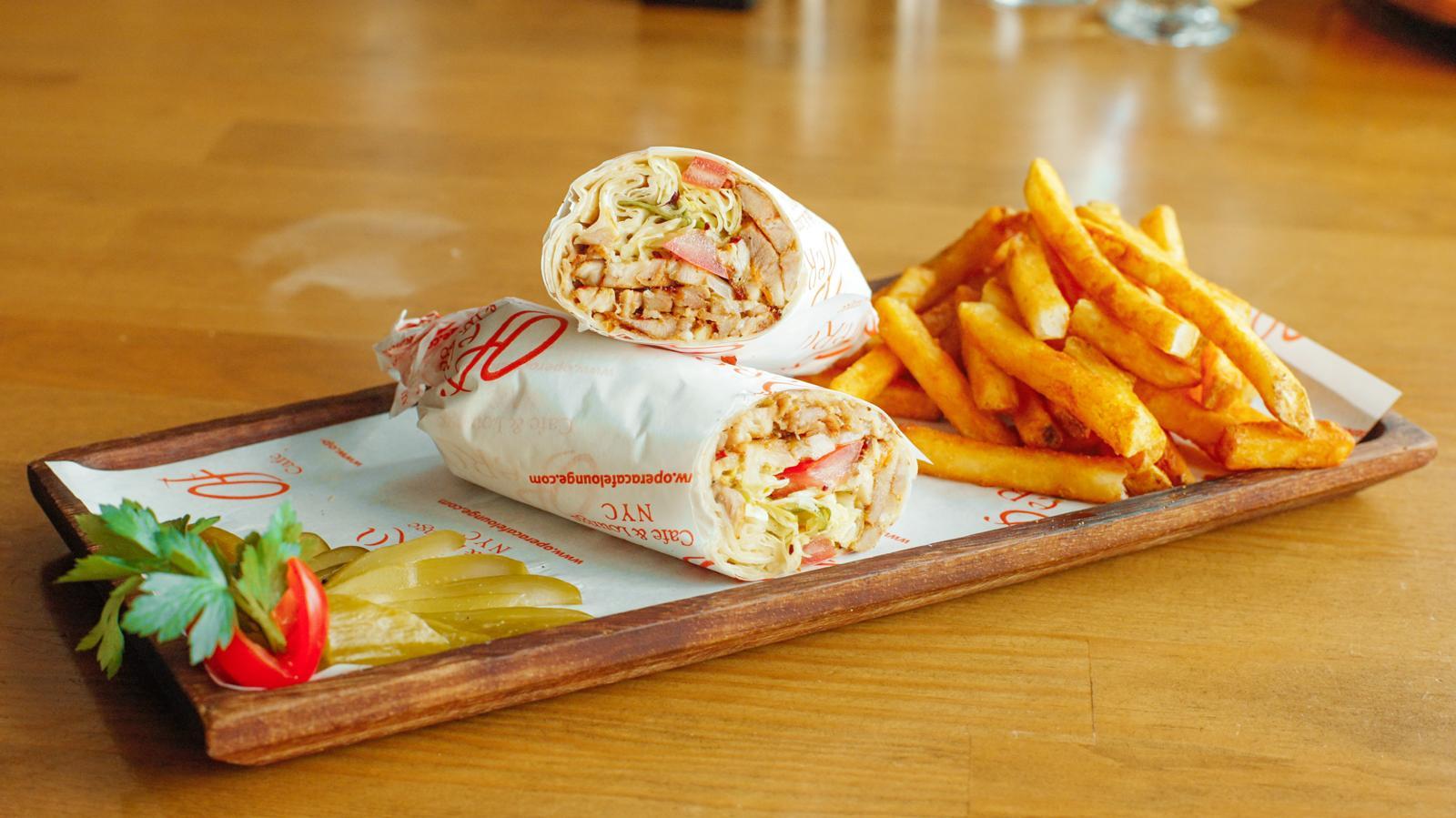 Chicken Adana Wrap.