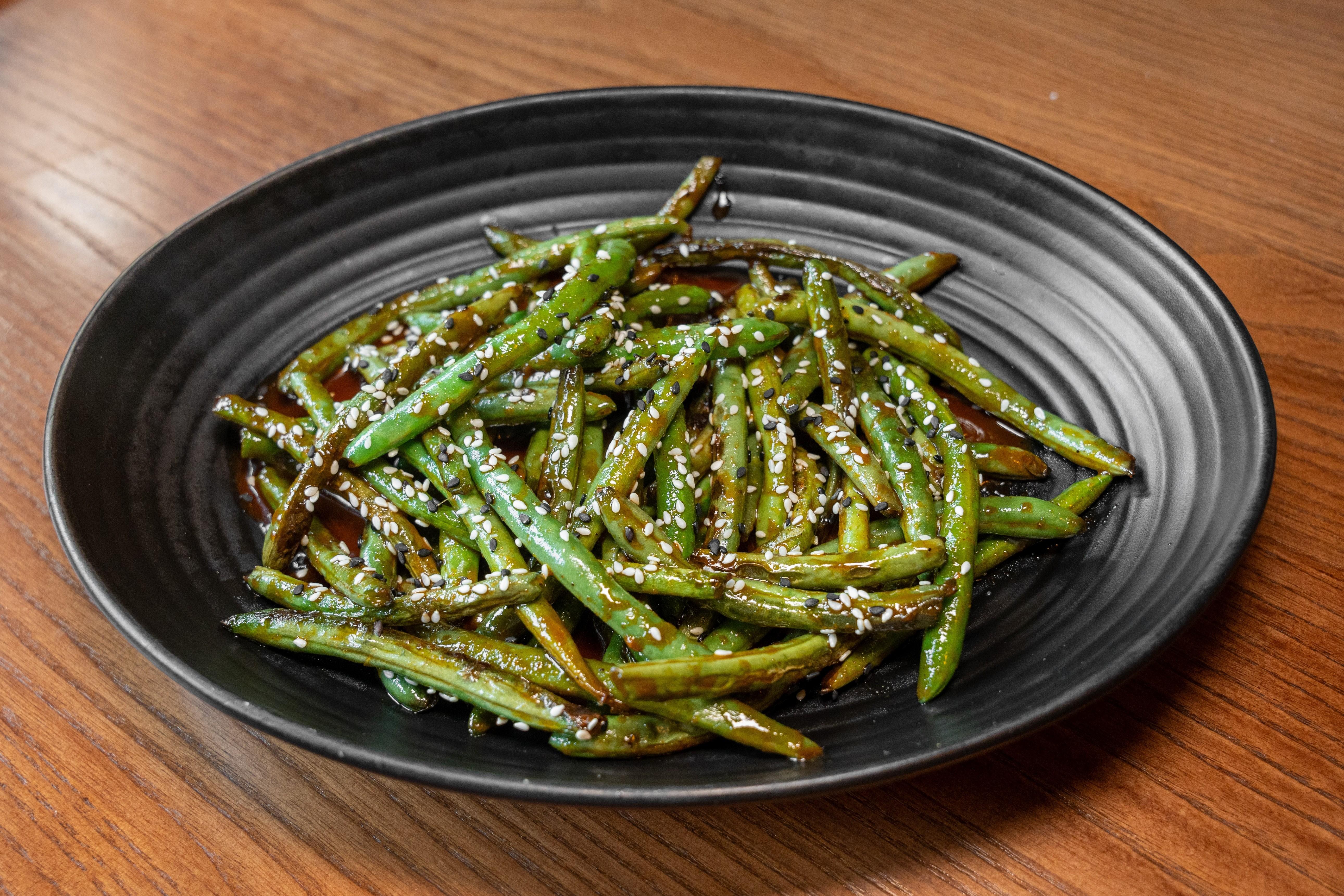 SIDE KOREAN GREEN BEANS gf/vg.