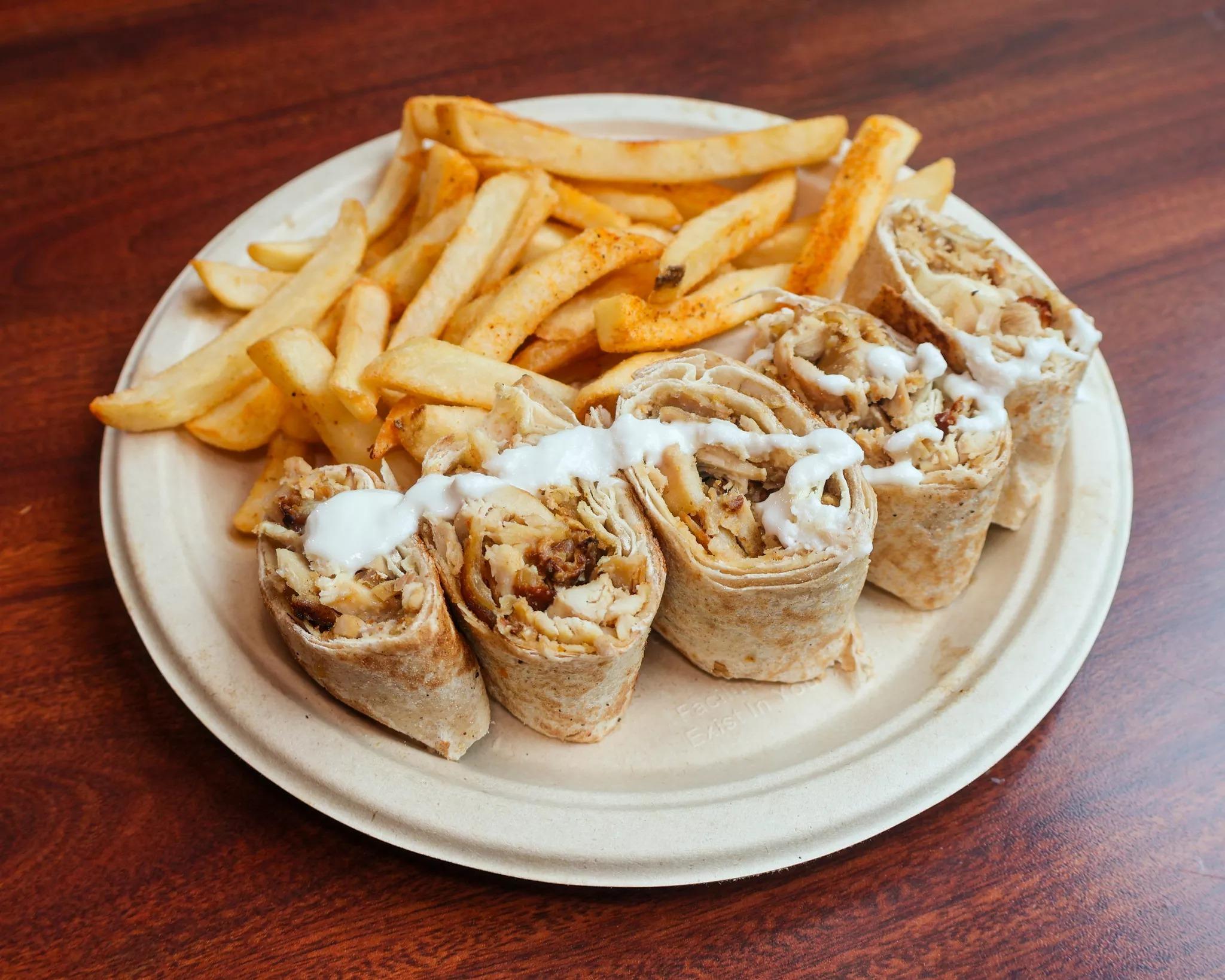Crispy Chicken Wrap Combo.