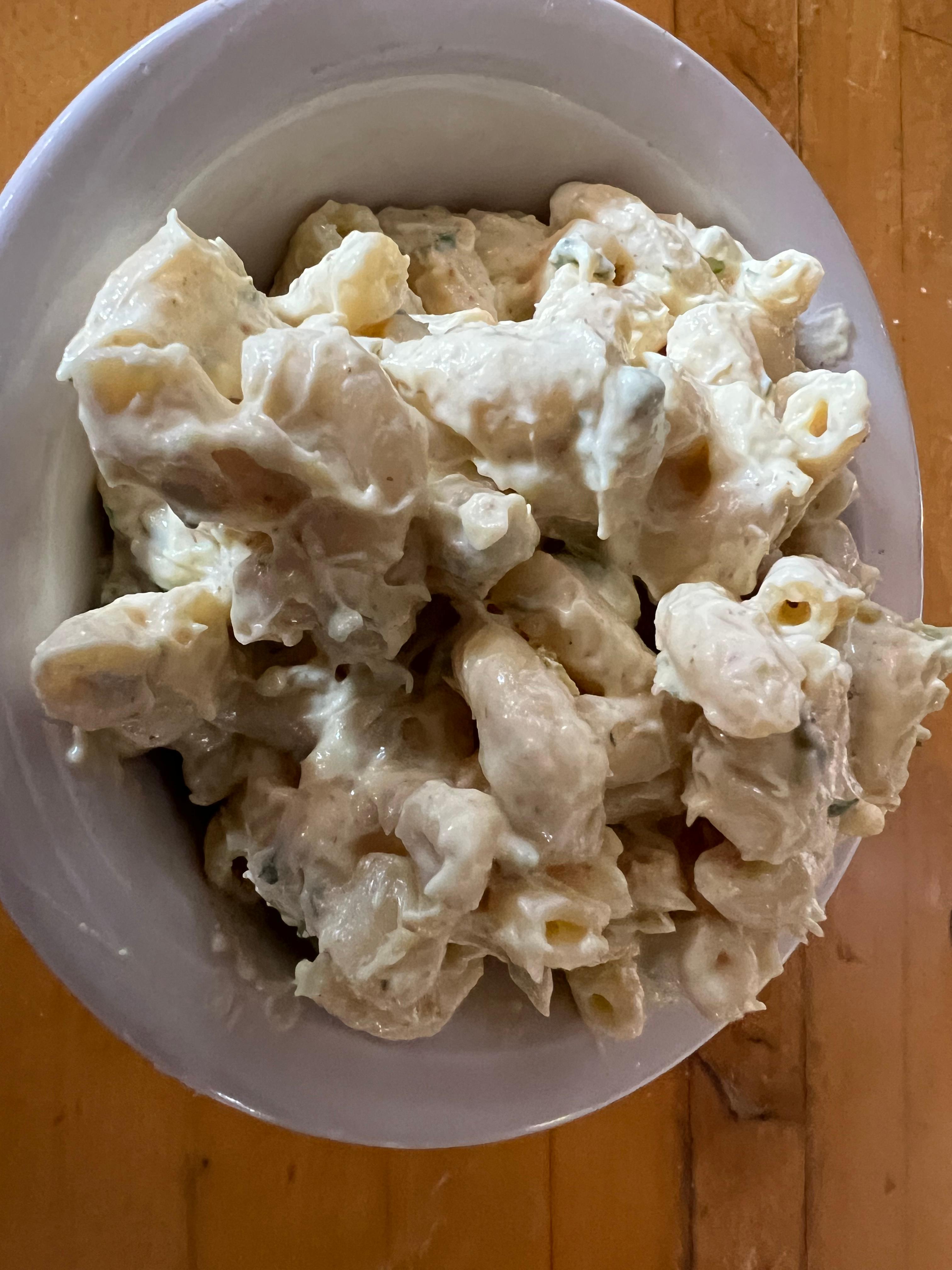 MACARONI SALAD.