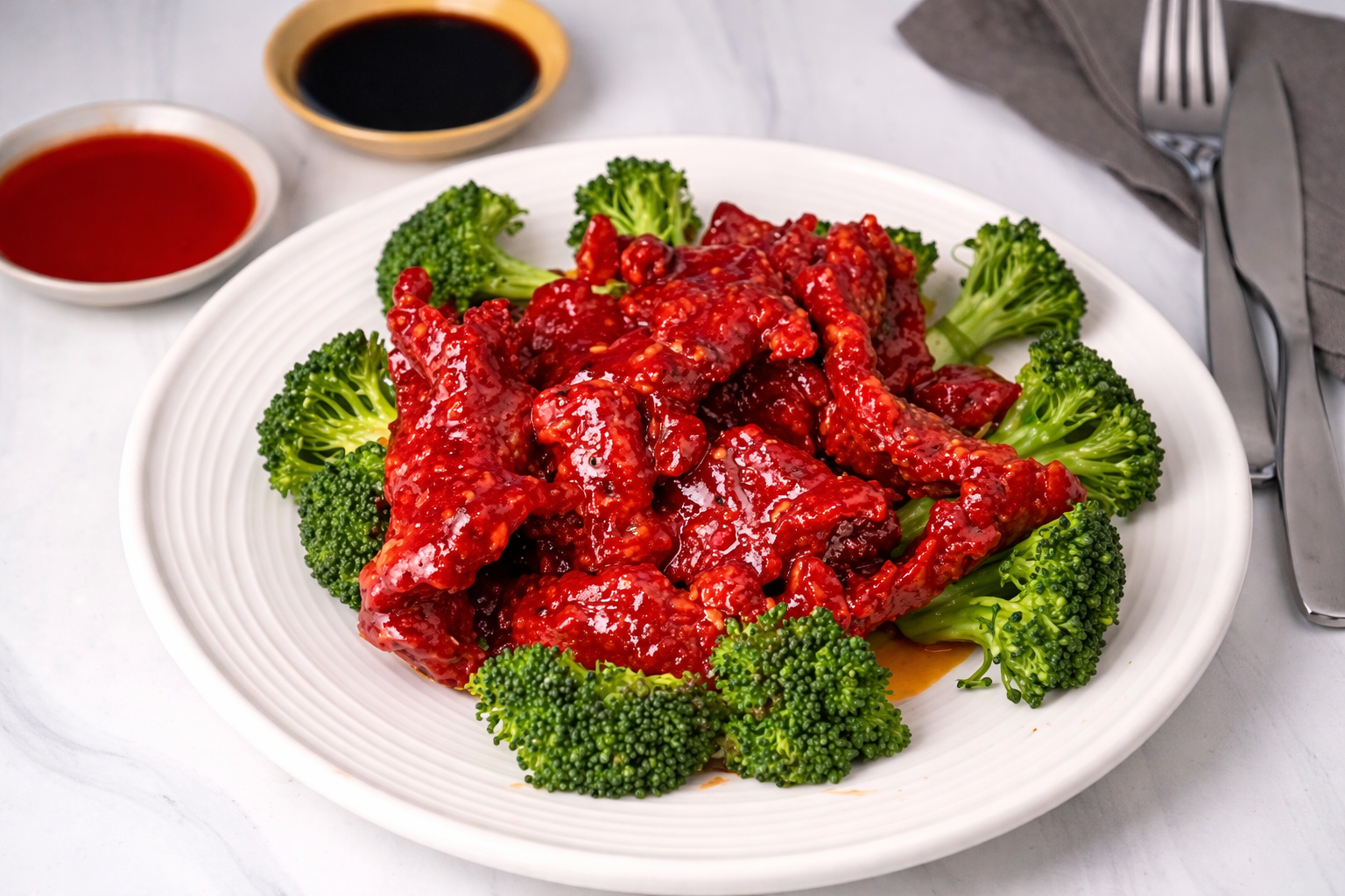 Crispy Pork in Sweet Chili Sauce (gf).