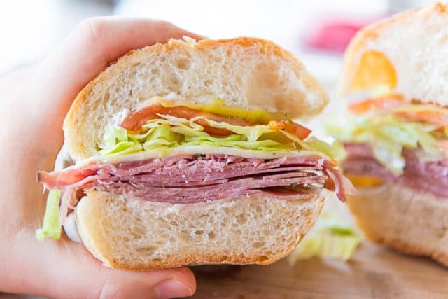 Salami & Cheese Sub.