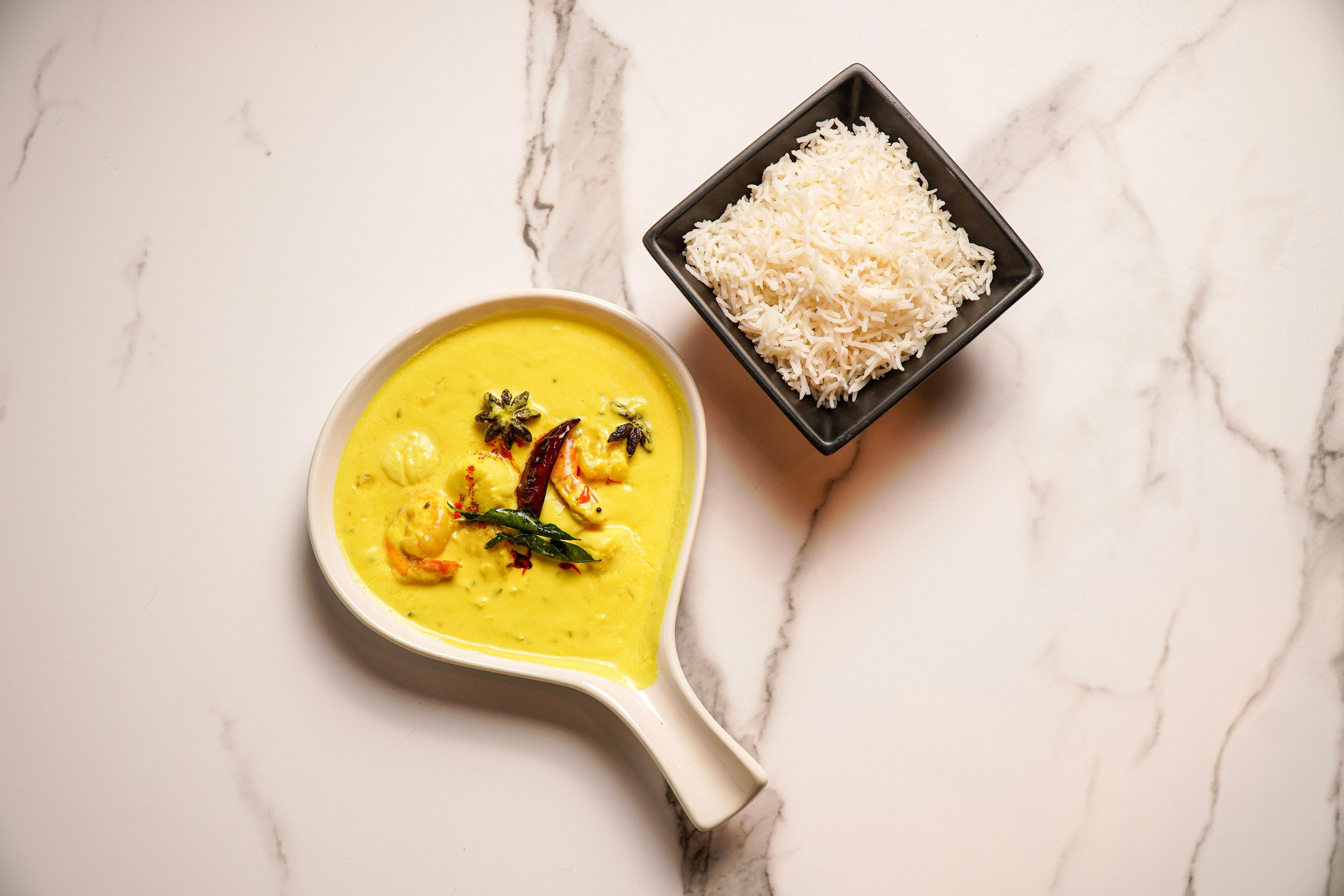 Kerala Shrimp Moilee.