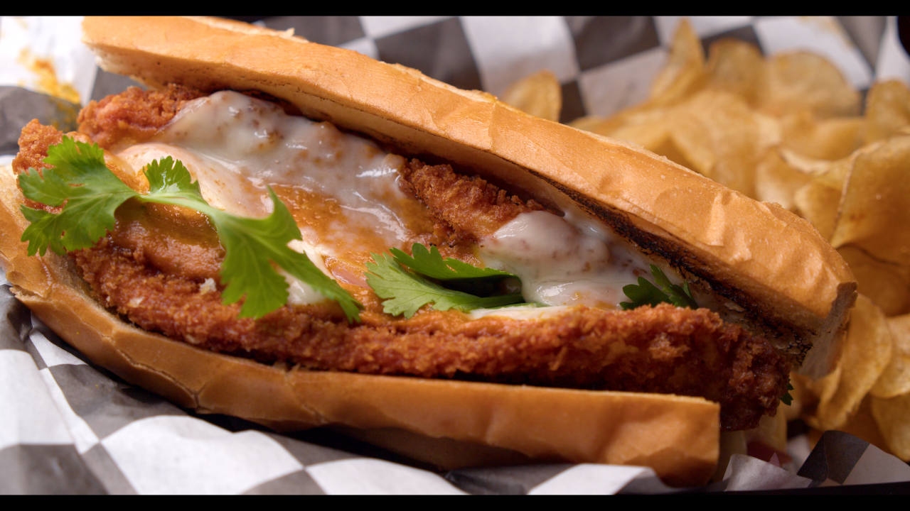 Butter Chicken Parm Sando.