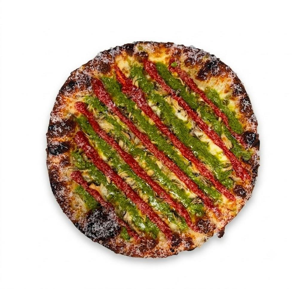 Hatch Chile Fungi Pizza (NY Style).