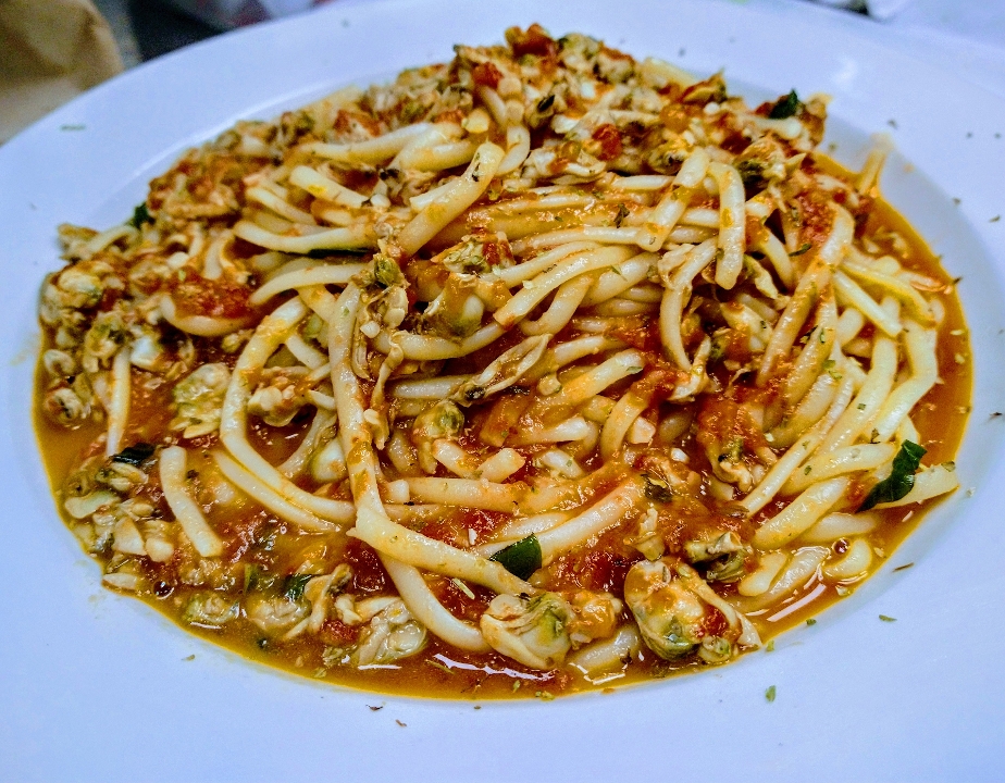 Linguine Red Clam Sauce.