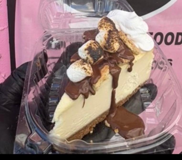 S'mores Cheesecake Slice.