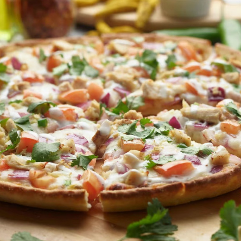 Detroit Halal Bombay Garlic Chicken Pizzatwist.