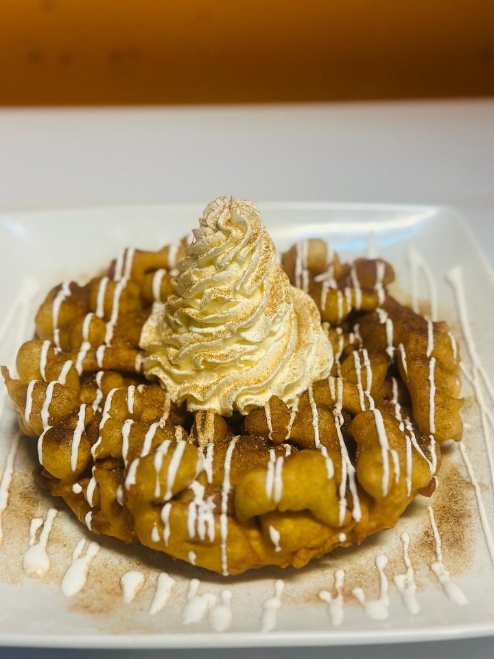 Cinnamon Butter Funnel Cake.