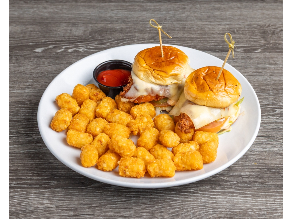 2 Spicy Chicken Deluxe Sliders.