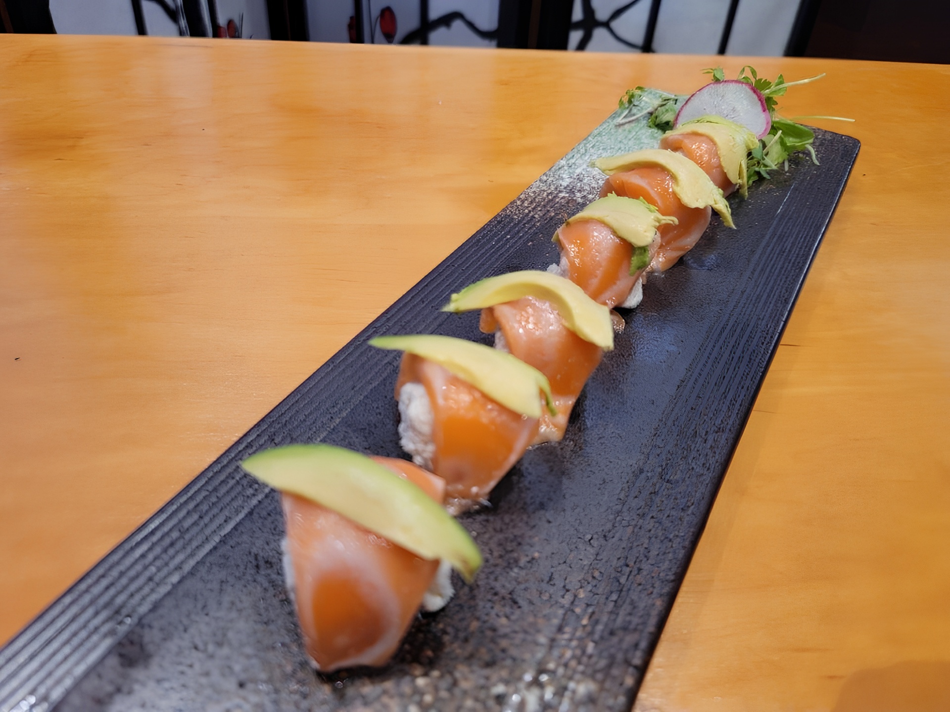 SA7-SALMON BLUE CRAB W/TRUFFLE OIL.