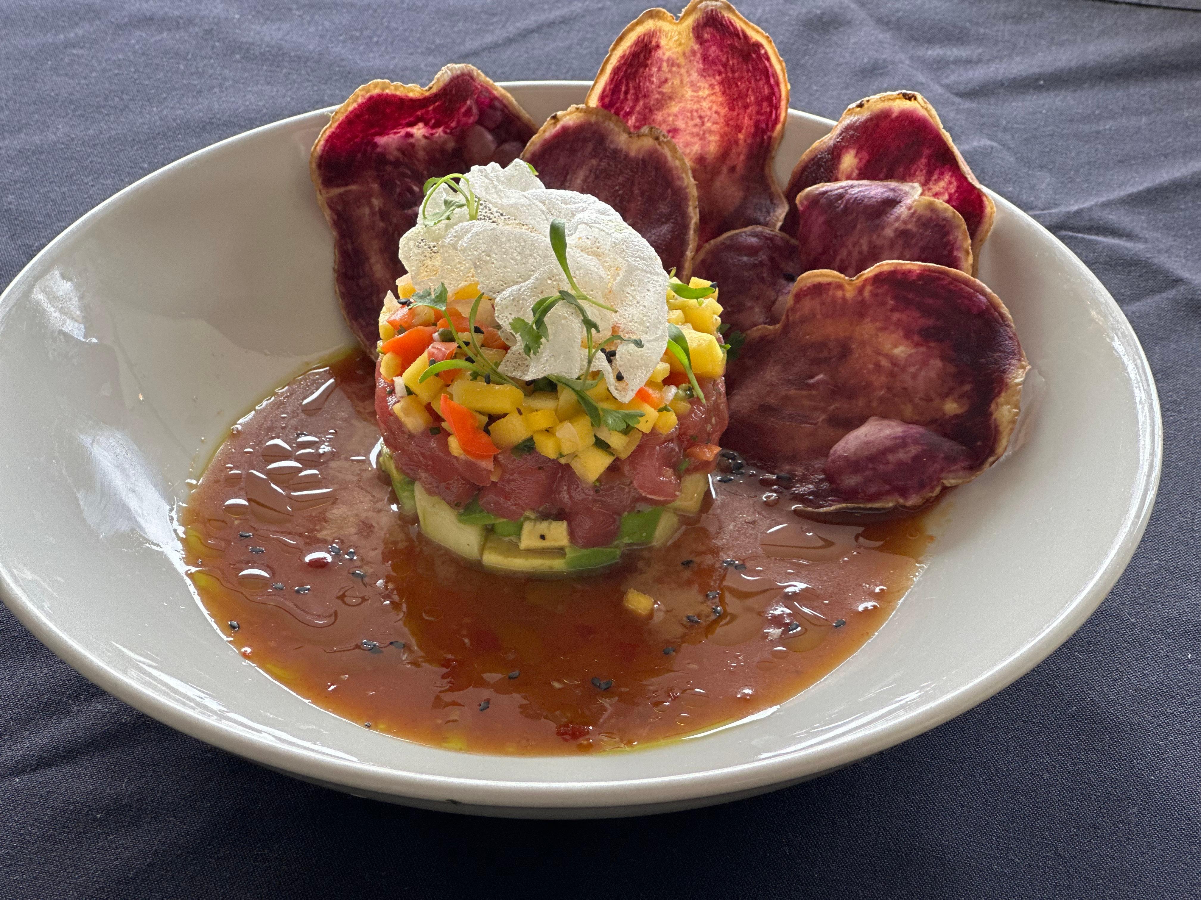Ahi Tuna Tower.