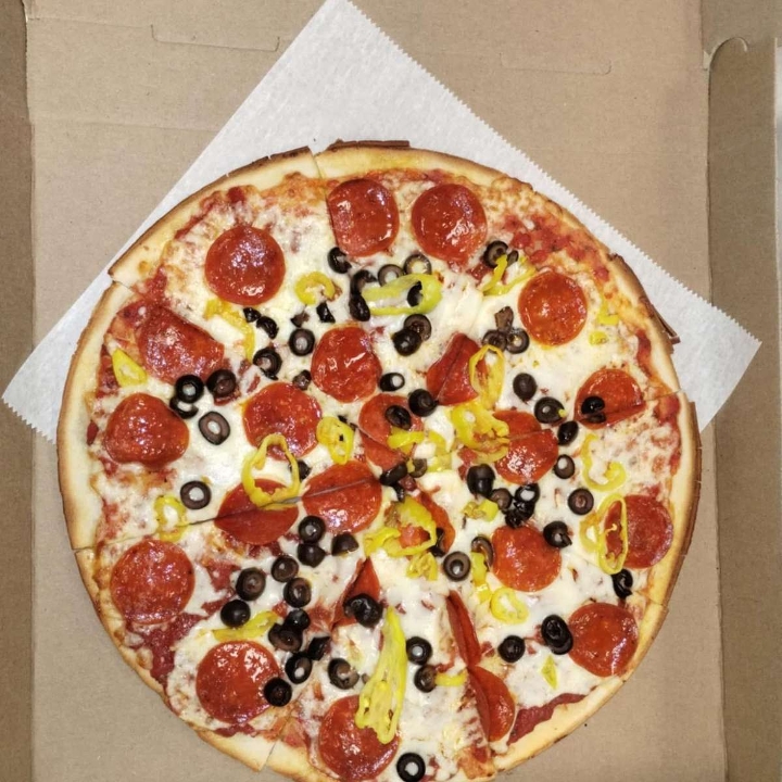 Gluten Free Cauliflower Crust Pizza.