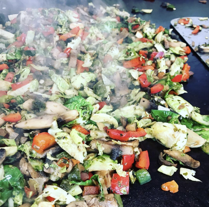 Chimichurri Sauteed Veggies (vegan).
